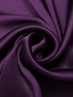 Clearance Retro Stage 1950s Halloween Solid Strap Dress Deep Purple