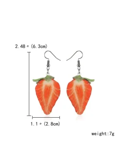 Sale Retro Stage Fruit Lightweight Dangle Earrings