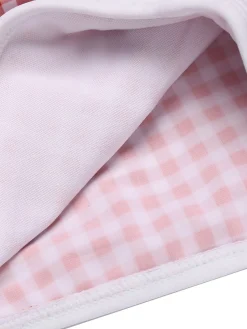 Clearance Retro Stage Gingham 1950s Halter Bowknot One-piece Swimsuit