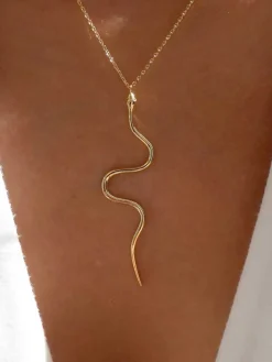 Best Retro Stage Gold Vintage Snake Necklace
