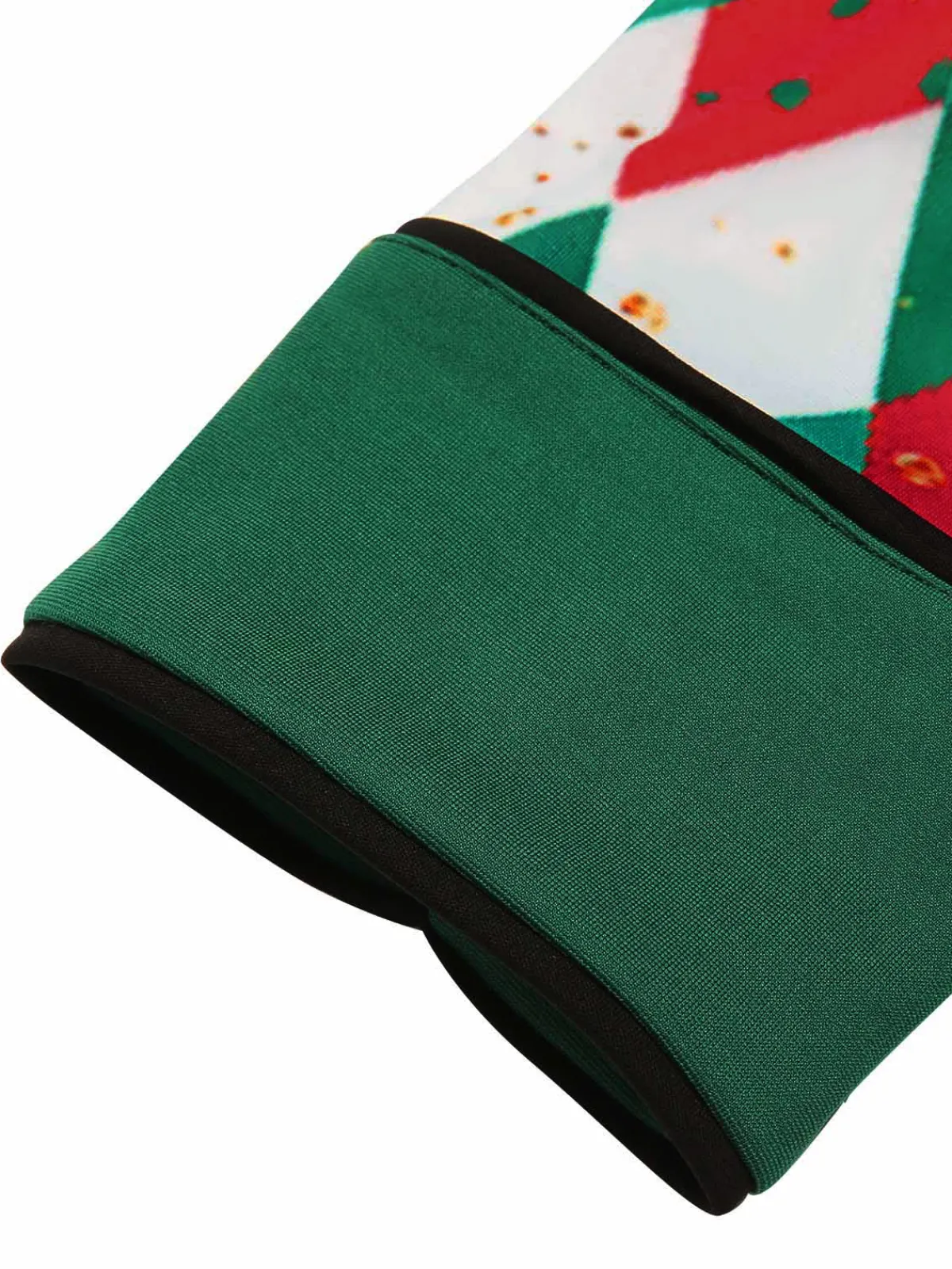 Clearance Retro Stage Green 1950s Christmas Plaid Patchwork Dress
