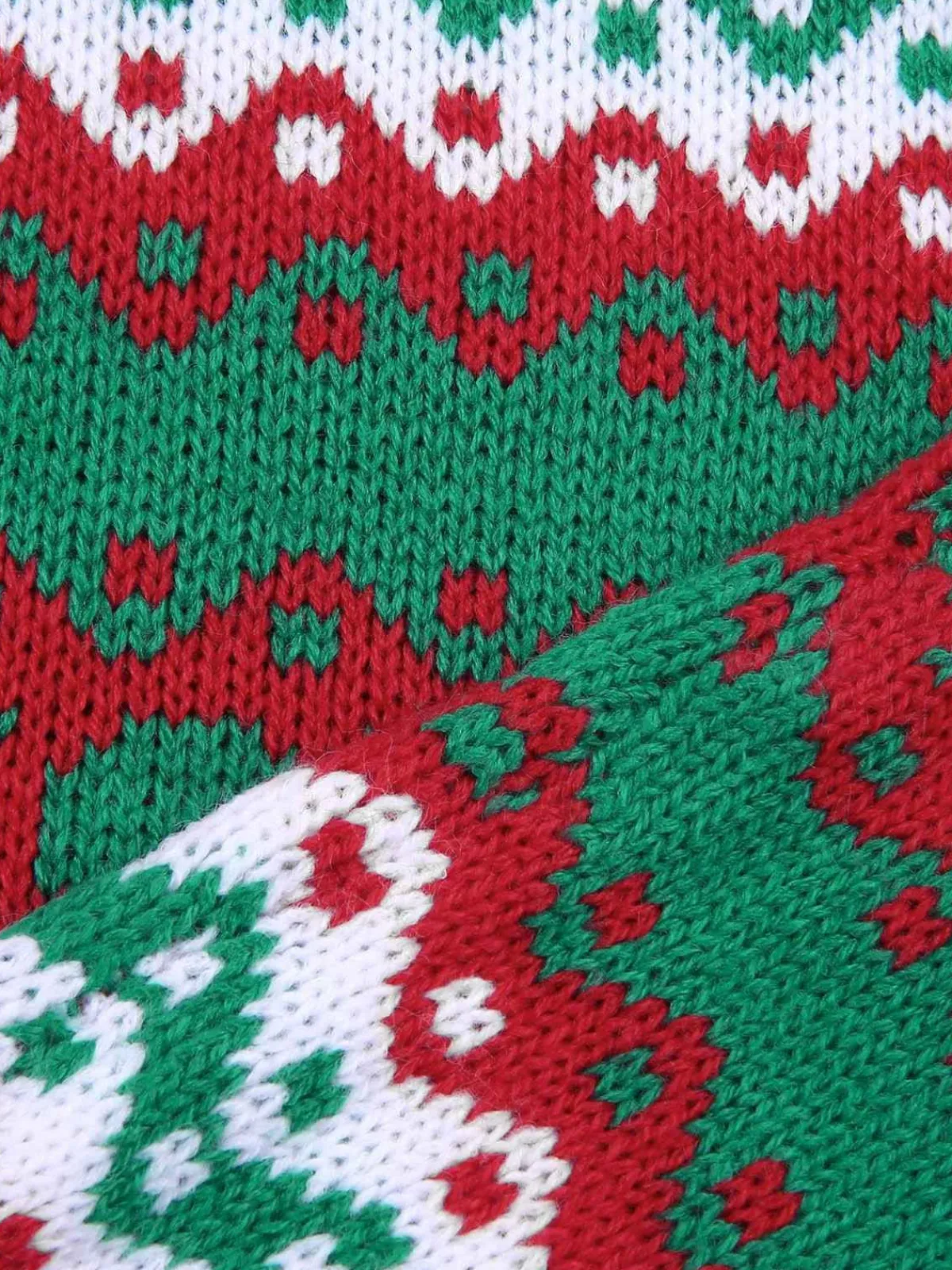 Clearance Retro Stage 1970s Happy Christmas Straps Knitted Jumpsuit Green