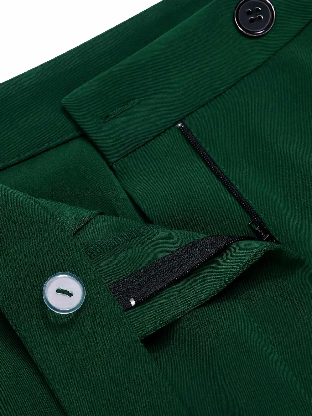 Fashion Retro Stage 1950s High-Waisted Wide-Leg Pants Green
