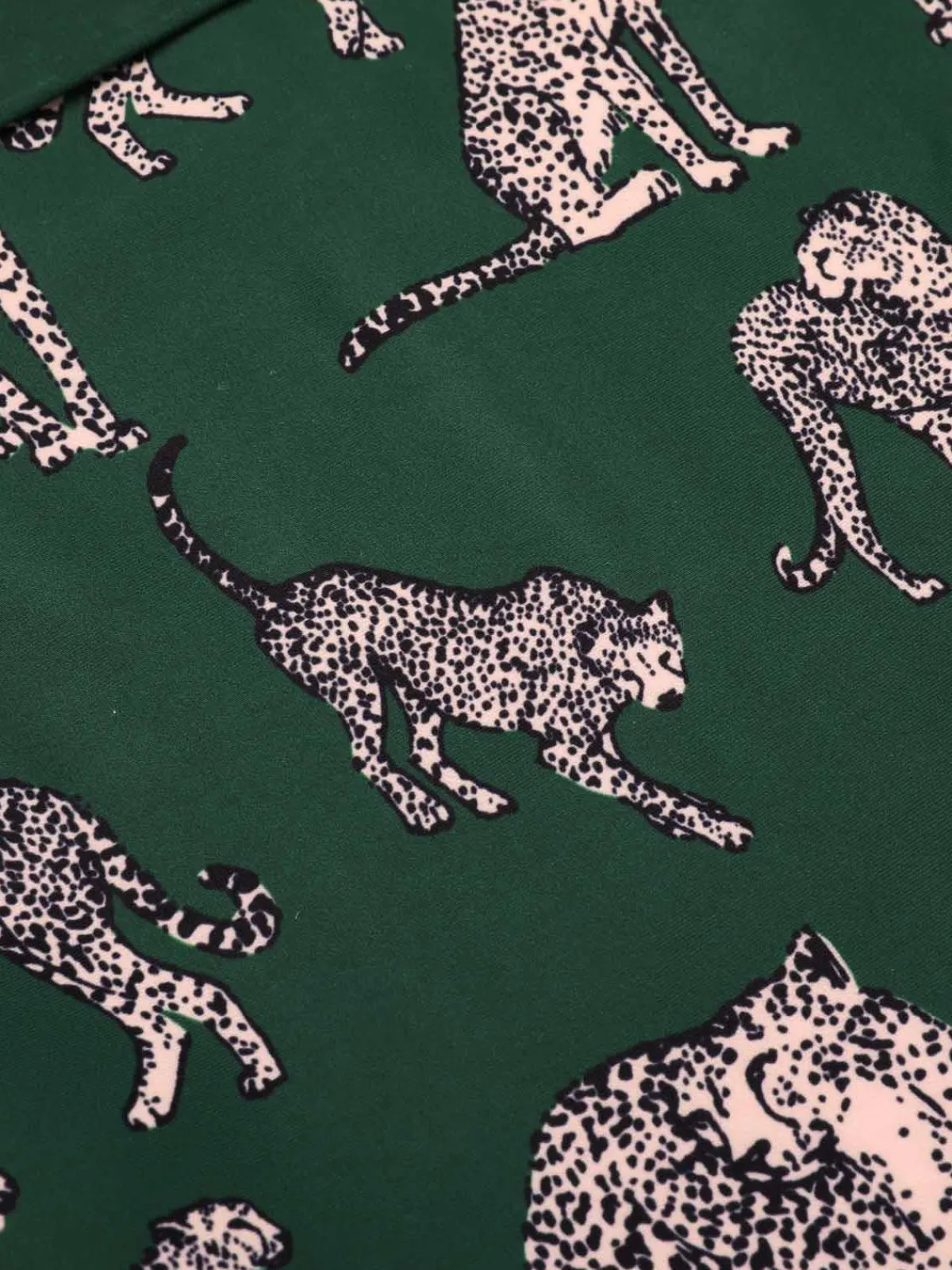 Sale Retro Stage Green 1930s Jaguar Vintage Halter One-piece Swimsuit Dark Green