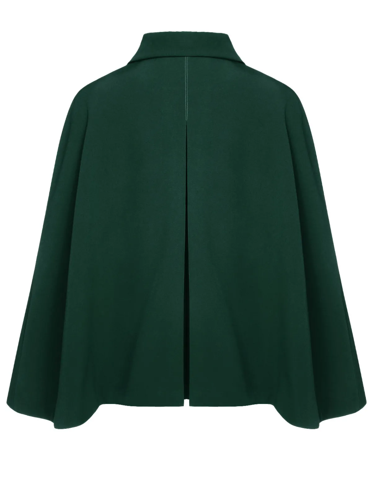 Clearance Retro Stage Green 1940s Lapel Cape Coat