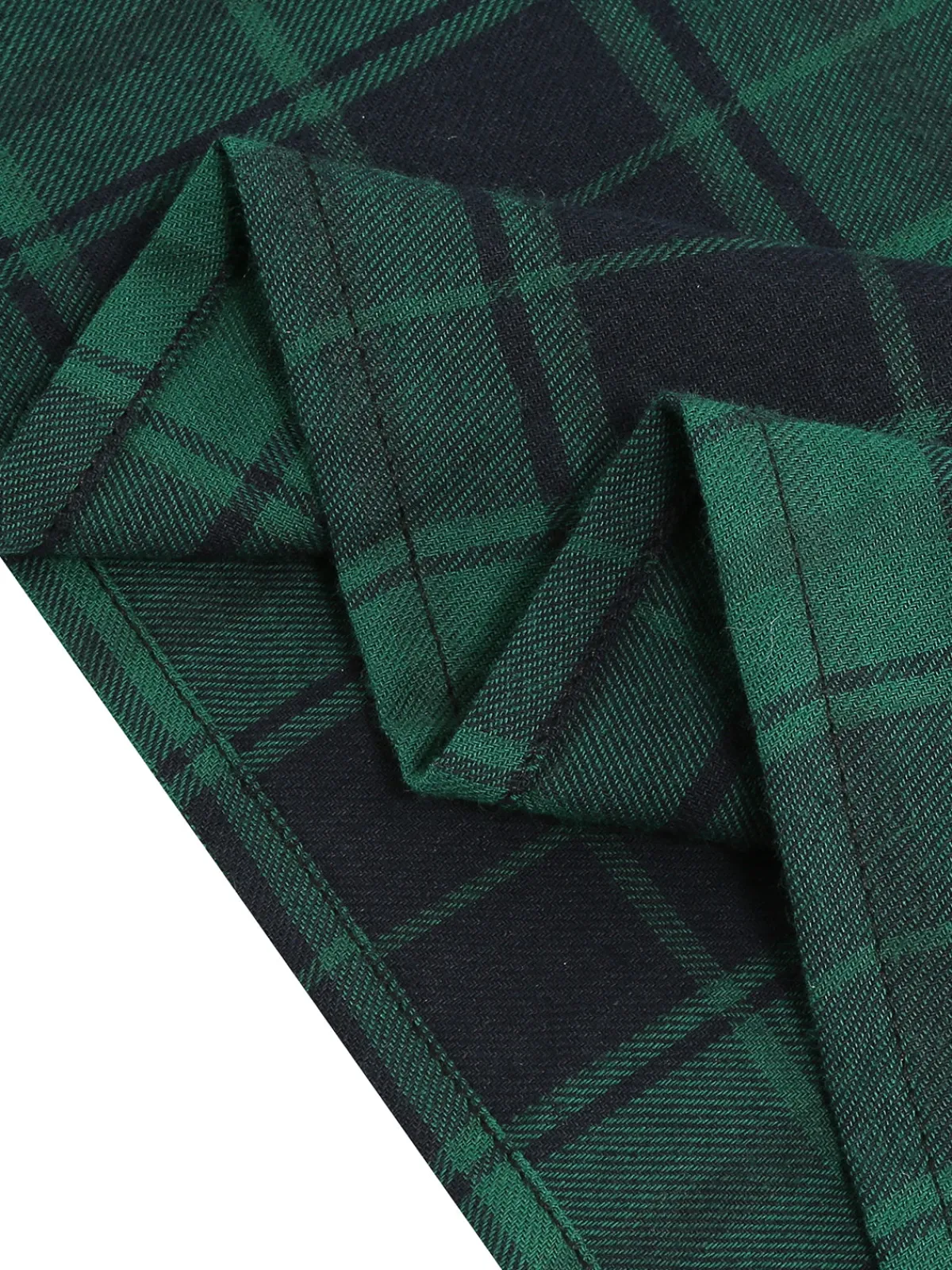 New Retro Stage 1950s Long Sleeve Patchwork Swing Dress Green