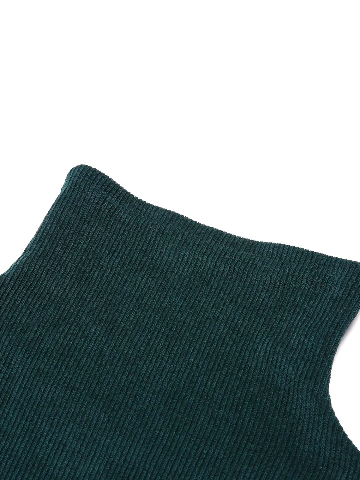 Fashion Retro Stage 1930s Plaid Turtleneck Fishtail Dress Green