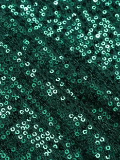 Discount Retro Stage 1960s Sequined Wide-Leg Jumpsuit Green