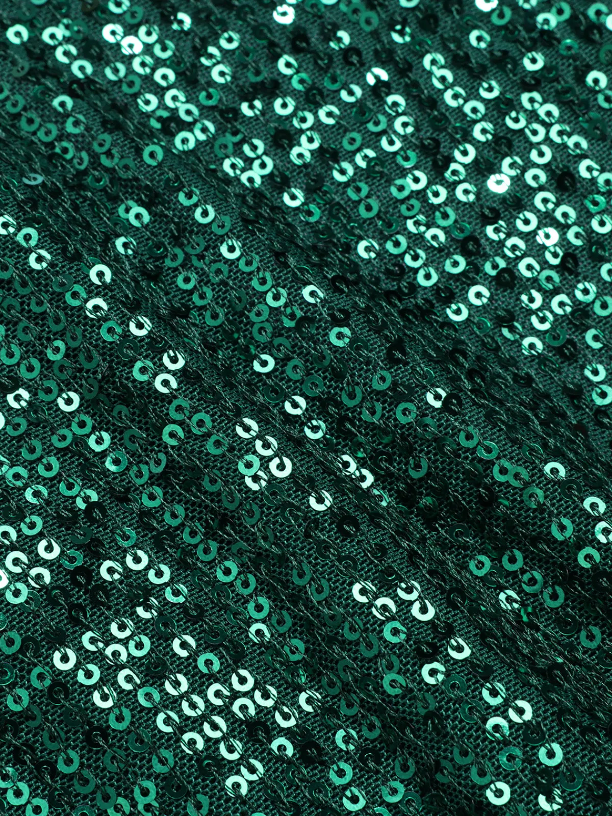 Discount Retro Stage 1960s Sequined Wide-Leg Jumpsuit Green