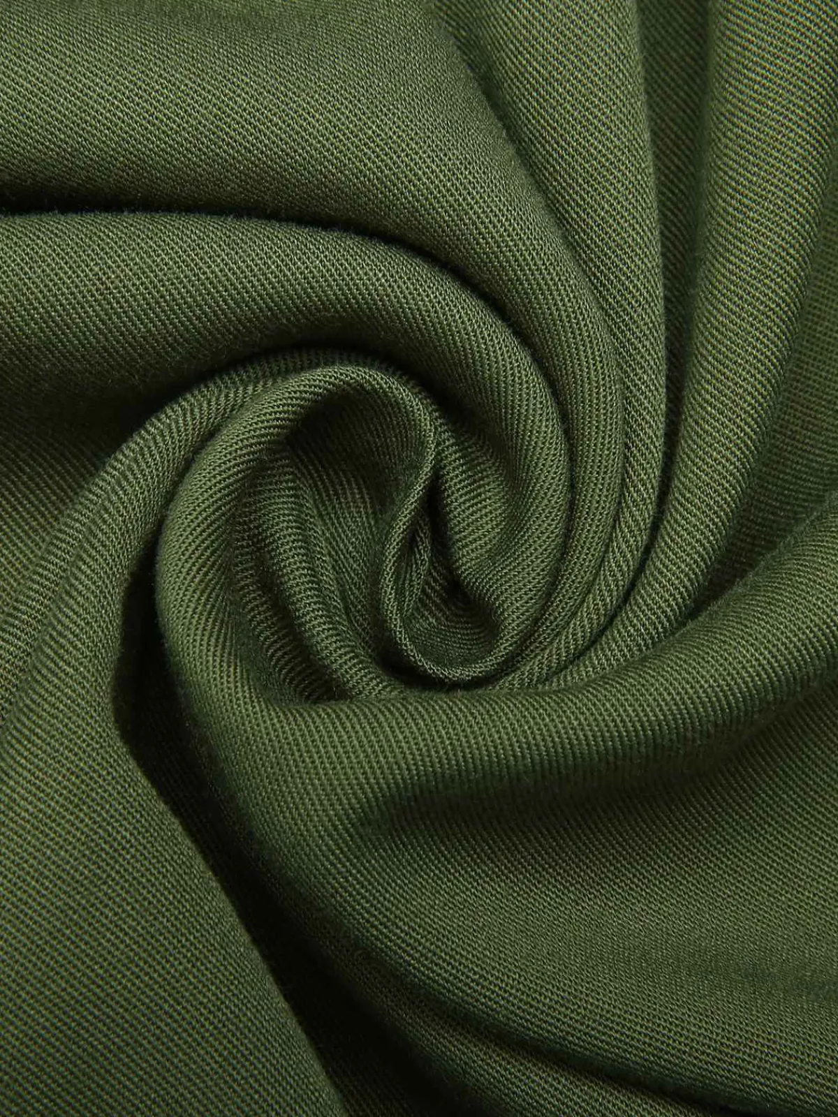 Clearance Retro Stage 1940s Solid Belted Slit Dress Green