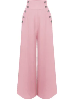 Outlet Retro Stage Green 1930s Solid Suspender Pants