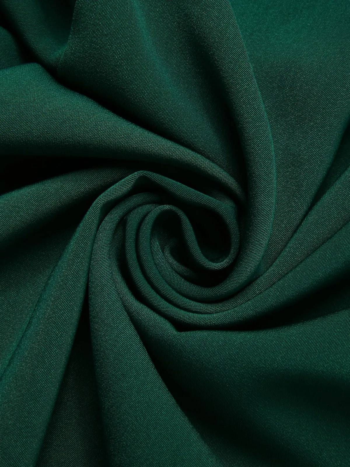 New Retro Stage 1930s Solid V-Neck Jumpsuit Green