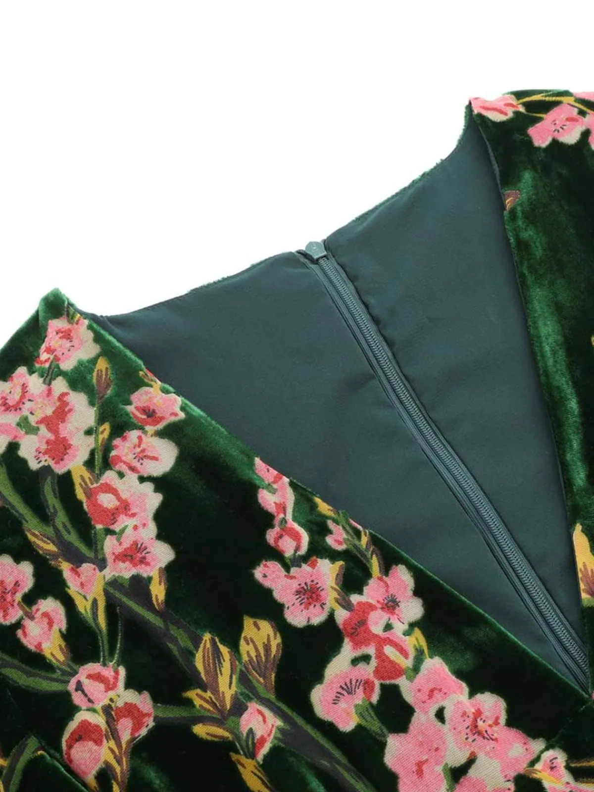 Fashion Retro Stage 1930s Velvet Vintage Jumpsuit Green