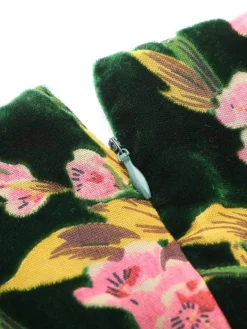 Fashion Retro Stage 1930s Velvet Vintage Jumpsuit Green