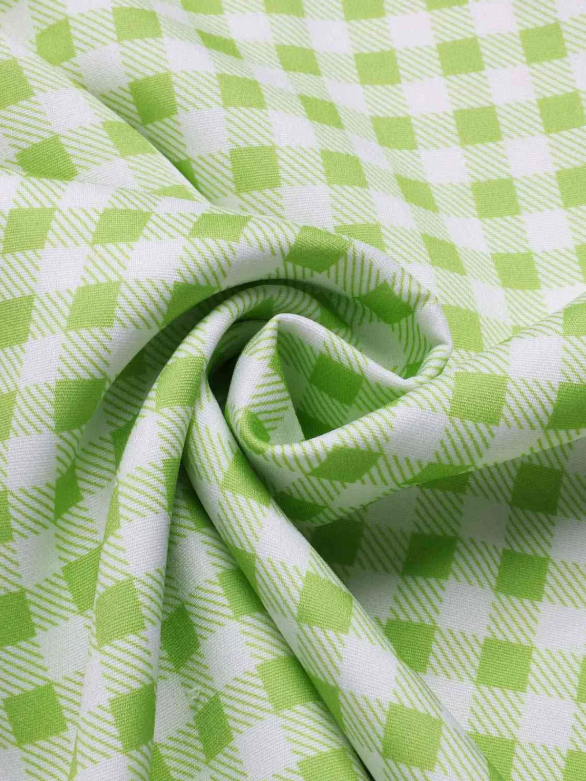 Best Retro Stage 1960s Waist Tie Gingham Mod Dress Green