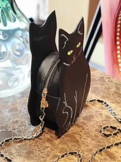 New Retro Stage Halloween Cute Black Cat Bag