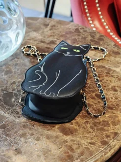 New Retro Stage Halloween Cute Black Cat Bag