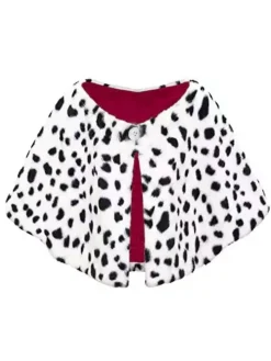 New Retro Stage Halloween Dalmation Cosplay Gown Cape