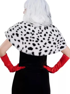 New Retro Stage Halloween Dalmation Cosplay Gown Cape