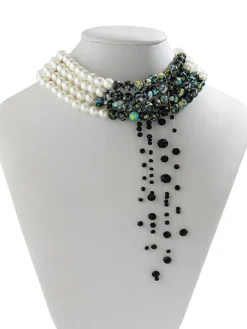 Discount Retro Stage Halloween Gothic Blood Drop Tassel Necklace