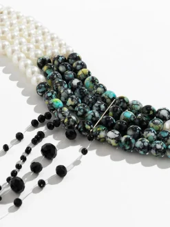 Discount Retro Stage Halloween Gothic Blood Drop Tassel Necklace