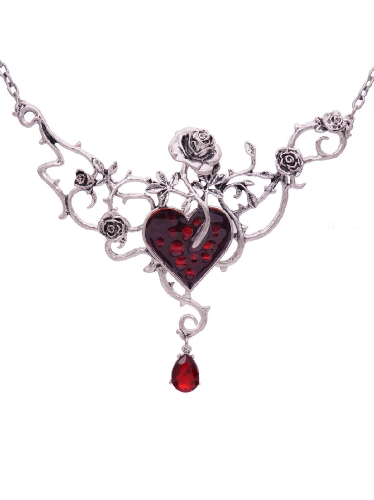 Clearance Retro Stage Halloween Heart Alloy Vintage Necklace