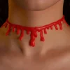 Online Retro Stage Halloween Imitation Bleeding Vintage Necklace