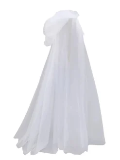 Sale Retro Stage Halloween Retro Gothic Tulle Hooded Cape Cloak