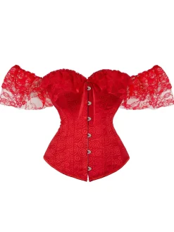 Online Retro Stage Halloween Steampunk Lace Gothic Corset