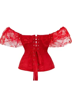 Online Retro Stage Halloween Steampunk Lace Gothic Corset
