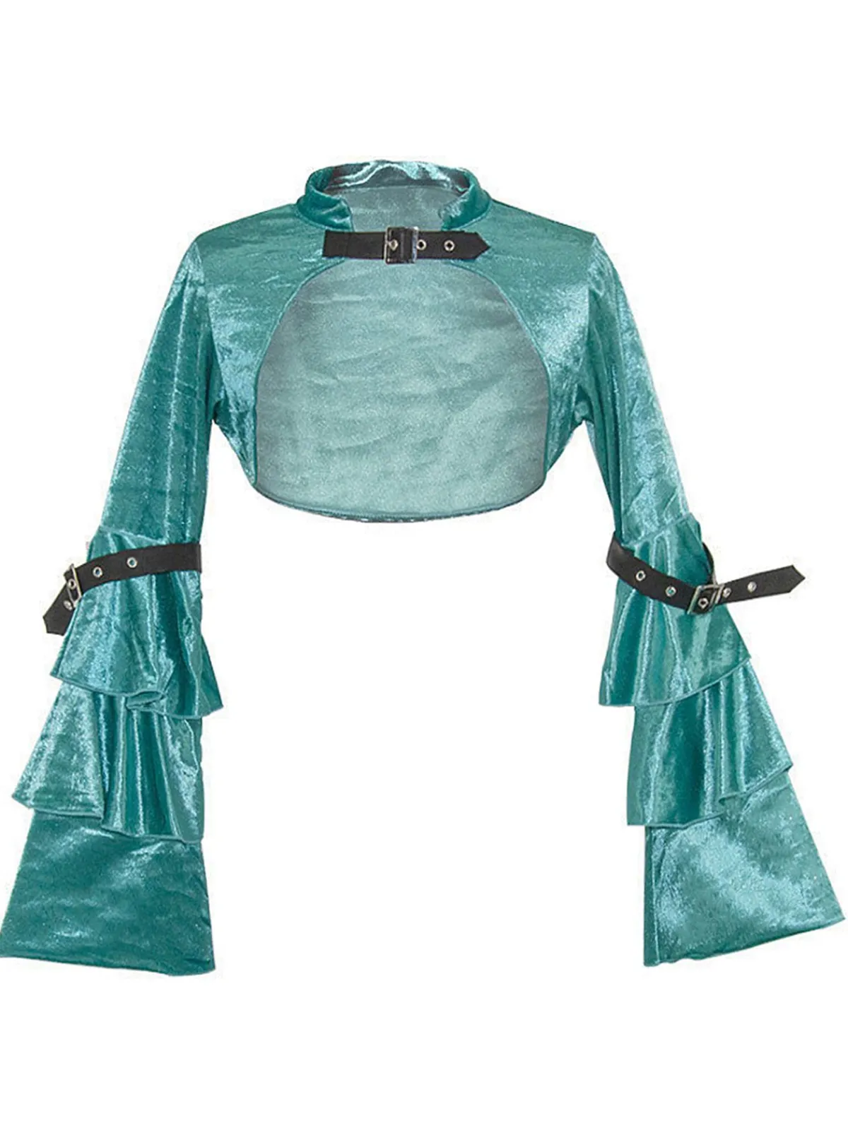 Fashion Retro Stage Halloween Steampunk Leather Gothic Cover-up