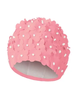 Clearance Retro Stage Hand-made Pearl Three-Dimensional Swimming Cap