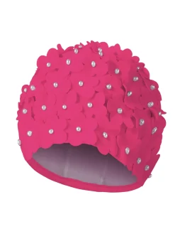 Clearance Retro Stage Hand-made Pearl Three-Dimensional Swimming Cap