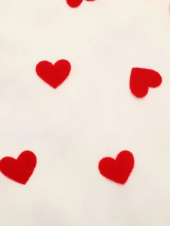 New Retro Stage Heart 1950s Mesh Sling Dress White