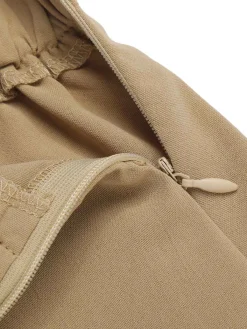 Fashion Retro Stage 1940s High Waist Wide Leg Pants Khaki