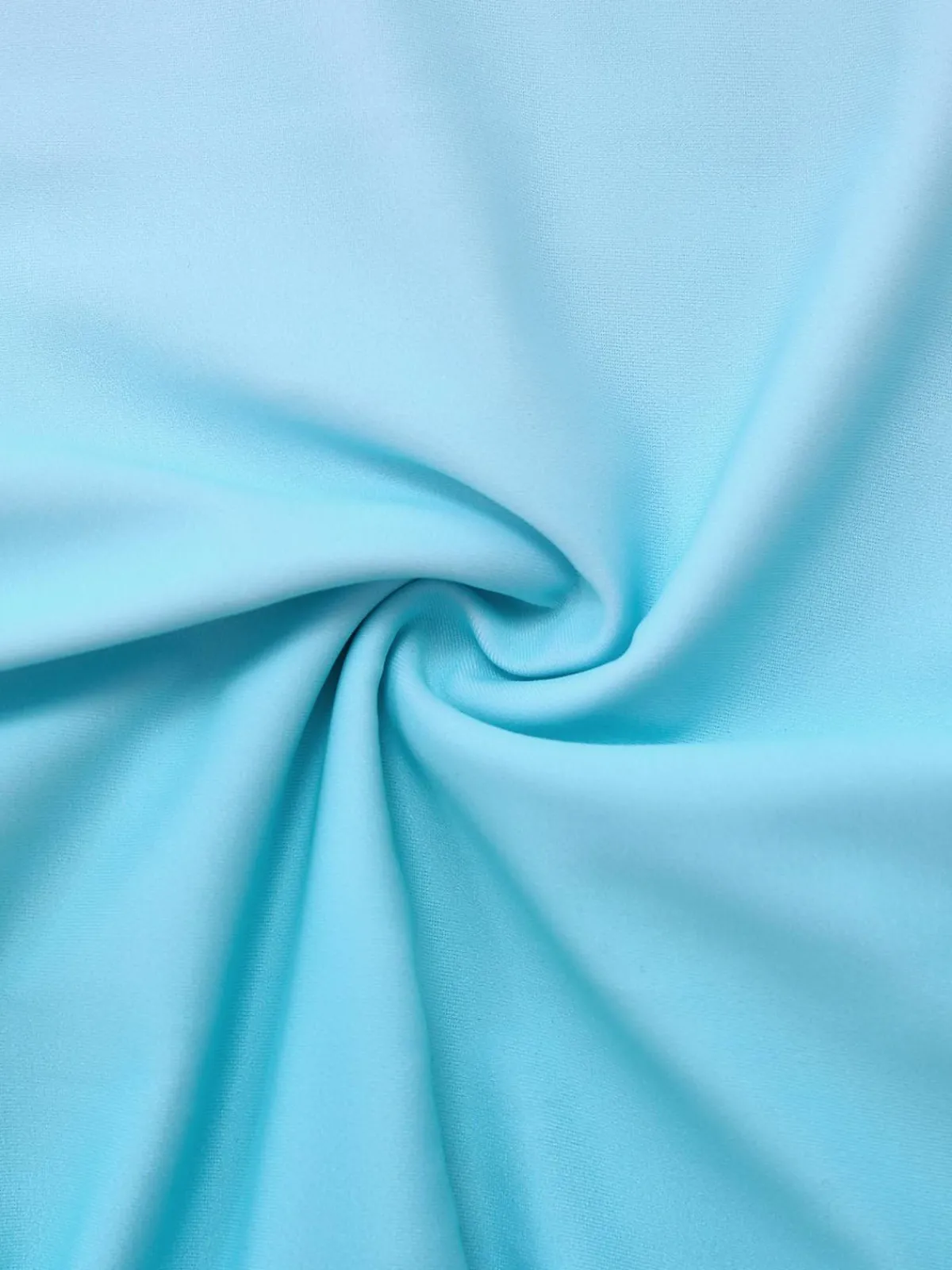 Fashion Retro Stage 1940s Bow Spaghetti Strap One-Piece Swimsuit Light Blue