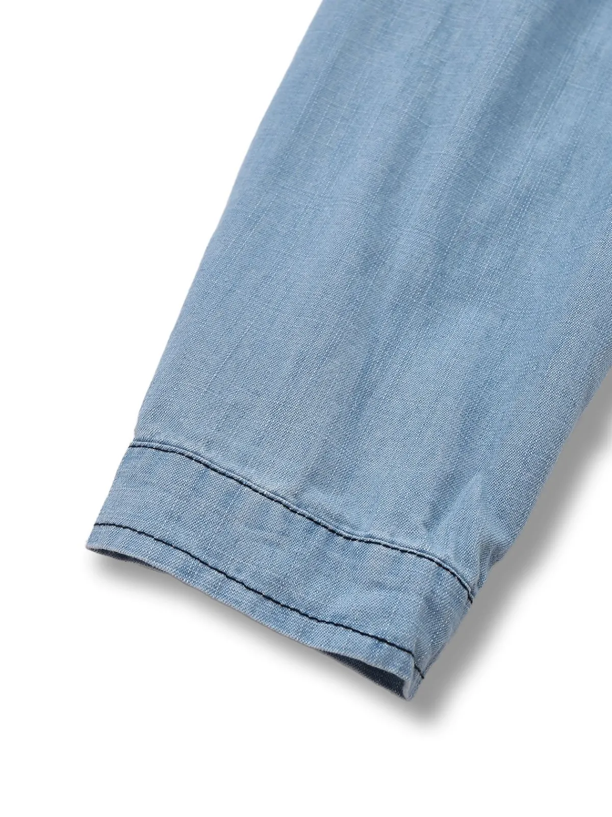 Best Retro Stage 1950s Denim Button Lapel Romper Light Blue