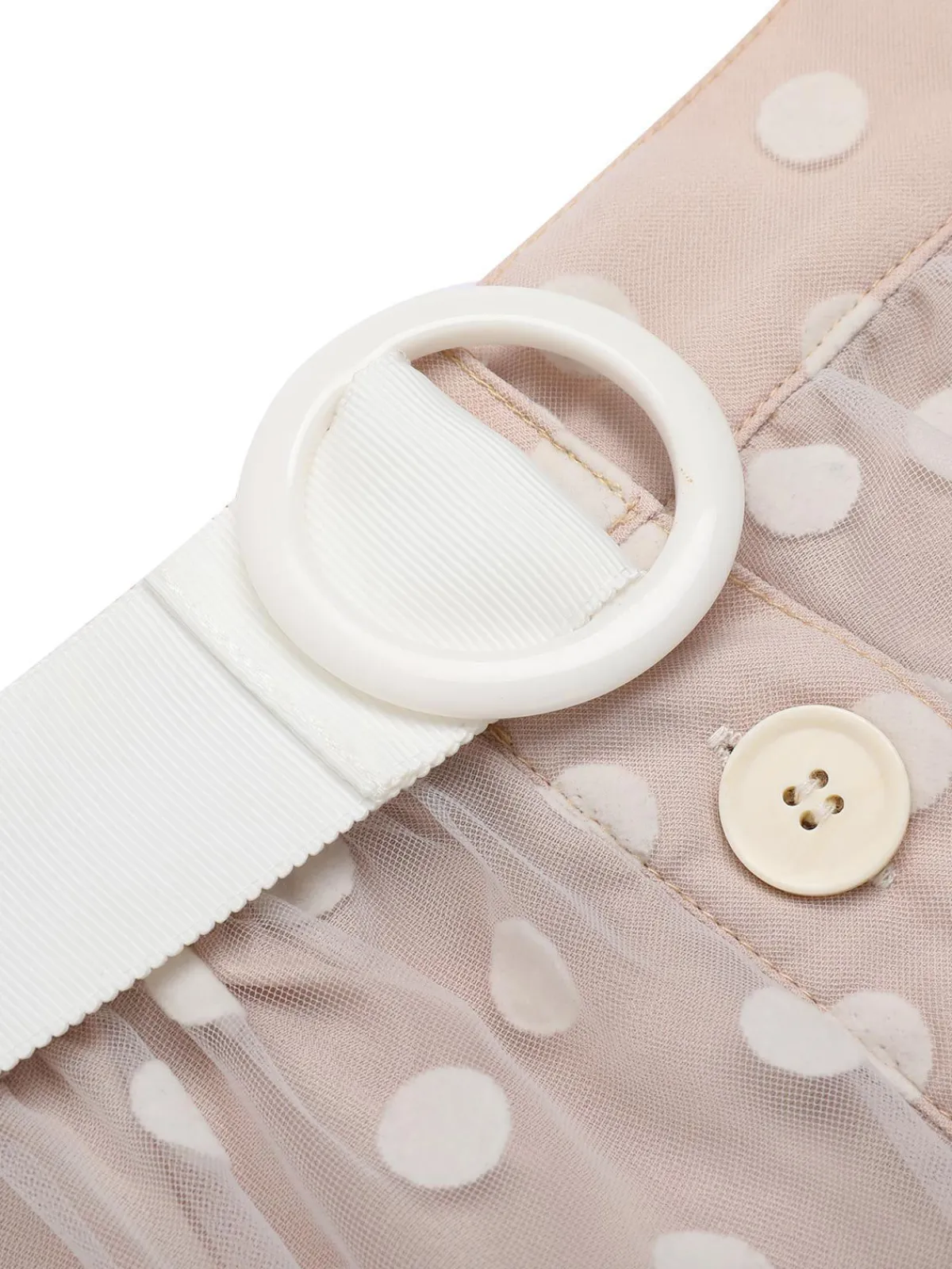 Clearance Retro Stage 1950s Halter Romper & Polka Dots Skirt Light Pink