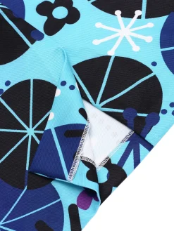 Outlet Retro Stage [Lori's Design]1960s Dress Promoting Autism Awareness Blue