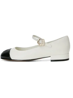 Hot Retro Stage Mary Jane Thick Heel Leather Shoes