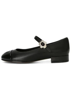 Hot Retro Stage Mary Jane Thick Heel Leather Shoes