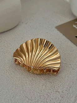 Outlet Retro Stage Metallic Alloy Shell Small Hairpin
