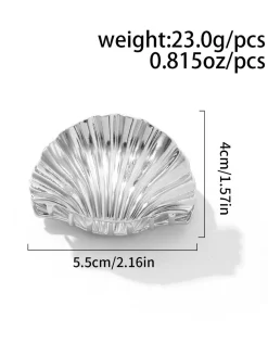 Outlet Retro Stage Metallic Alloy Shell Small Hairpin