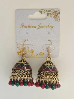 Online Retro Stage Multicolor Vintage Bohemian Beading Earrings