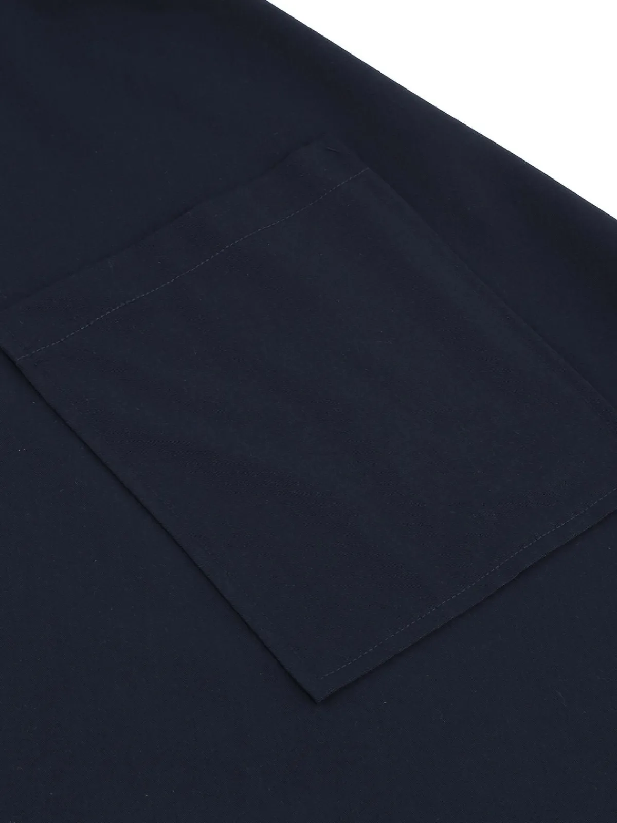 Fashion Retro Stage 1950s Solid Belt Swing Dress Navy Blue