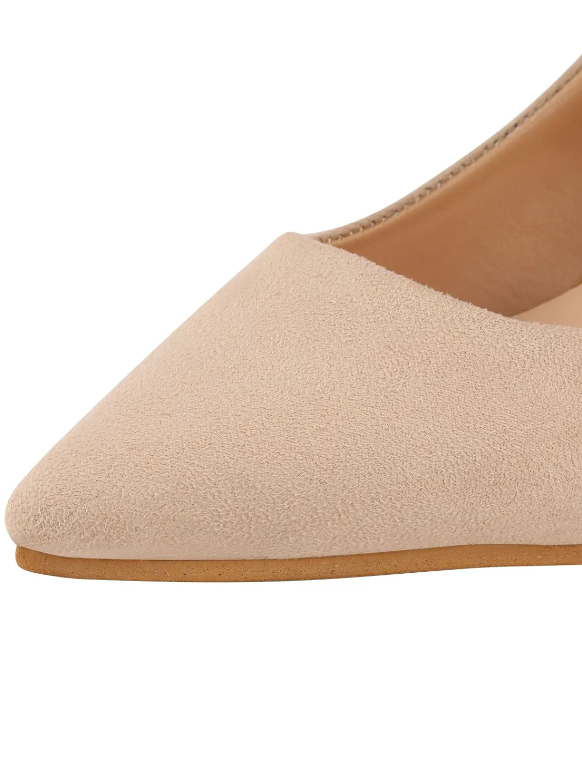 Hot Retro Stage One Buckle Pointed Stiletto High Heels Apricot