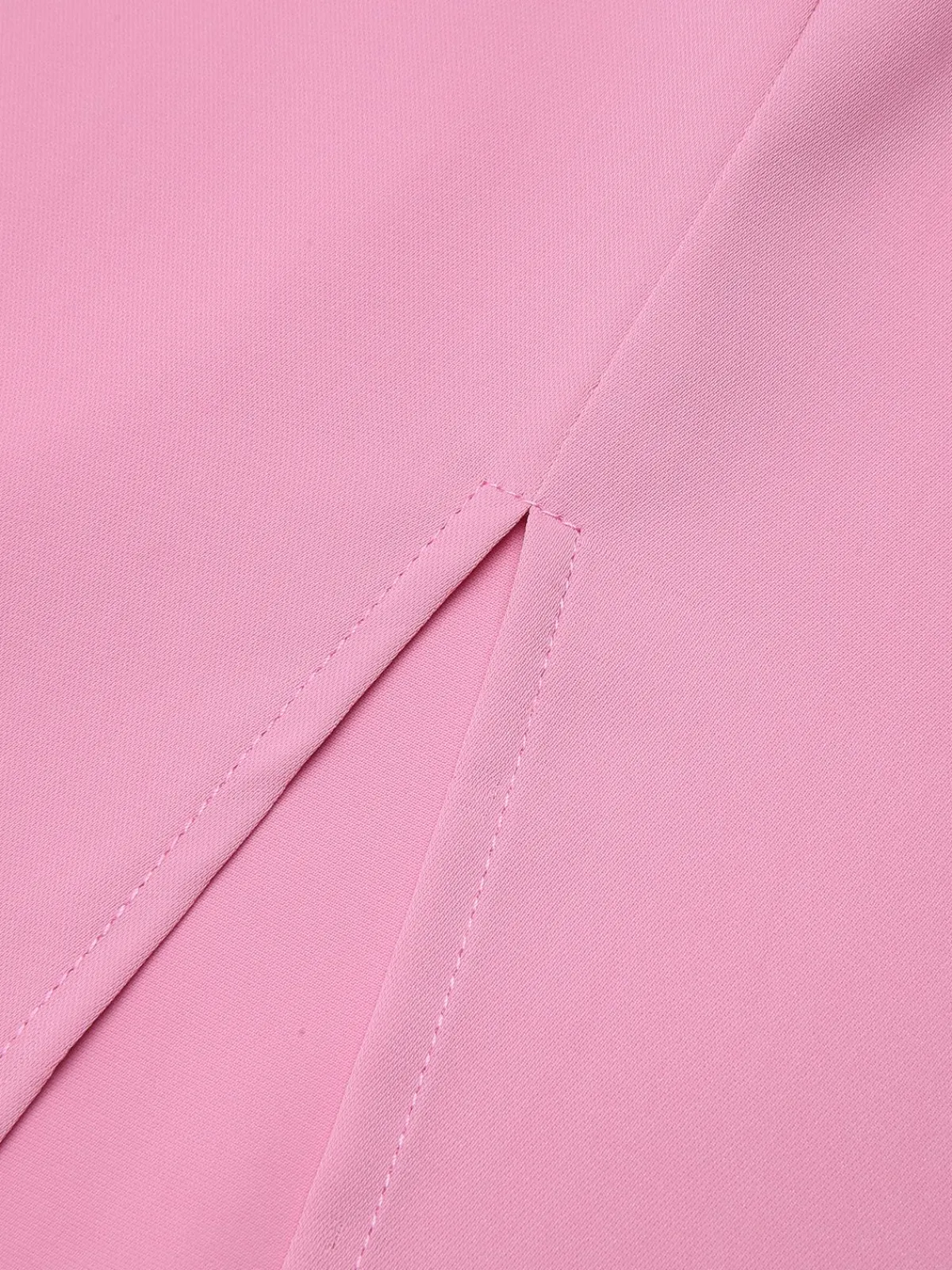 Outlet Retro Stage 2PCS Pink 1960s Lapel Bowknot Blouse & Solid Spaghetti Strap Dress Pale Pink