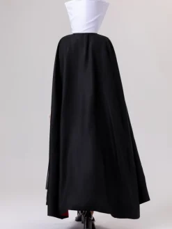 Outlet Retro Stage 2PCS 1940s Evil Queen Dress & Long Cloak Purple