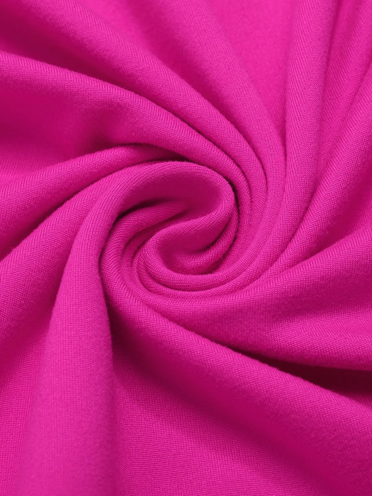 Best Retro Stage 2PCS 1970s Tube Top & Irregular Skirt Rose Red