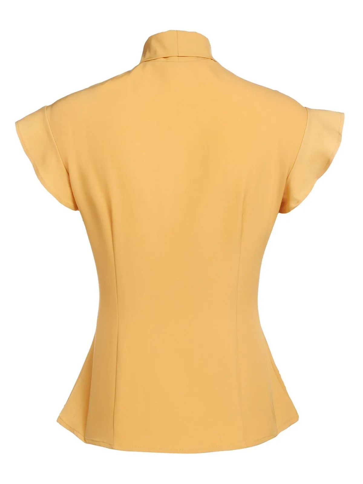 Outlet Retro Stage 2PCS 1950s Blouse Top & Suspender Pants Yellow Gray